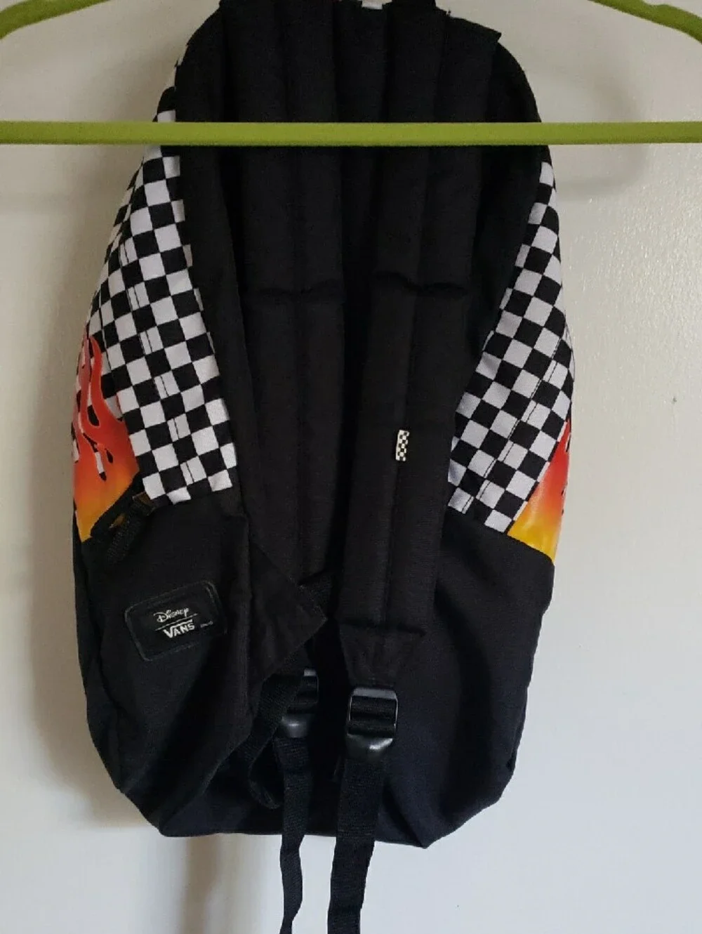 Vans Black & White Checkered Kids Backpack with Cartoon Mouse.  Never Used.